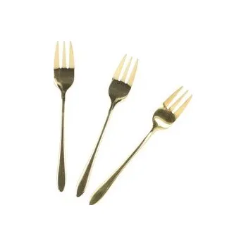Příbor Sada | STILO | zlaté dezertní vidličky | 3 ks | ALL 821542