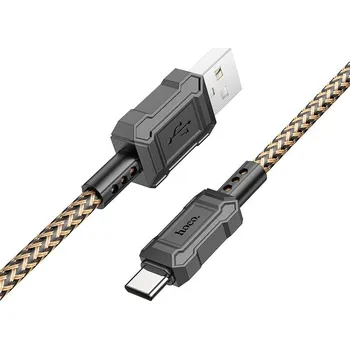 Datový kabel Kabel Hoco Leader X94 s konektorem USB -A – USB -C (Datový a nabíjecí kabel HOCO X94 černá a zlatá)
