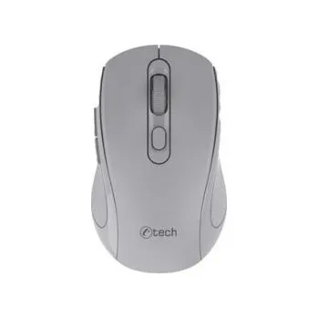 Myš C-TECH myš WLM-12 Dual mode, bezdrátová, BT5.0 + 2,4GHz, 1600DPI, 6 tlačítek, USB nano rec (WLM-12GR)