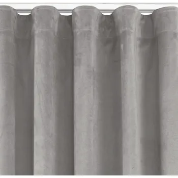 Závěs Homede Vila s klasickou řasící páskou šedý, velikost 135x270