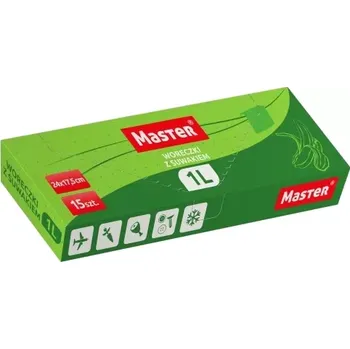 Master 1l - 24x17,5 cm - 15 ks - sáčky na potraviny se zipem