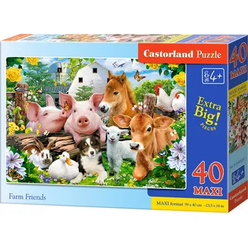 Puzzle Puzzle Castorland MAXI 40 dílků - Zvířátka na farmě