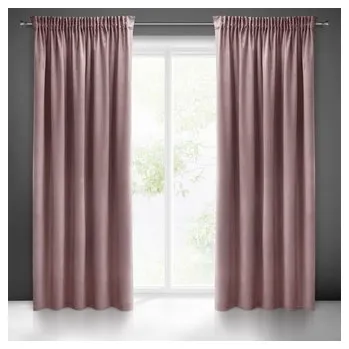 Dekorační velvet závěs s řasící páskou PIERRE CARDIN růžová 140x270 cm (cena za 1 kus) MyBestHome