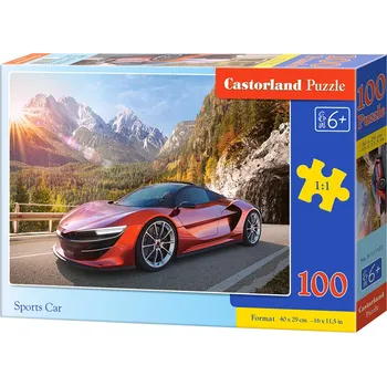 Puzzle Castorland Červený sporťák 100 dílků