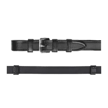 Pogumované otěže X-Line se zarážkami černé Pony