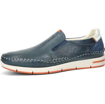 Pánské mokasíny Fluchos pánské kožené mokasíny - tmavomodré