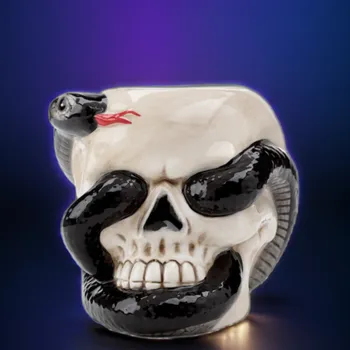 Aroma lampa Hadí lebka - Aromalampa z keramiky