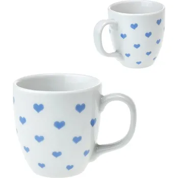 Český porcelán, Dubí Hrnek Harry 100 ml na espresso něžná srdíčka modrá