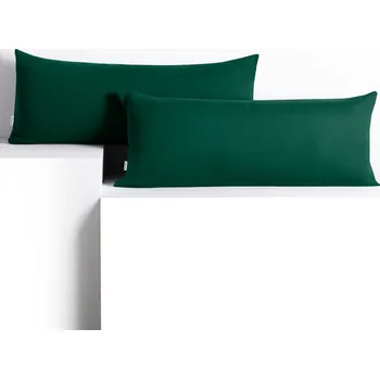 Povlak na dekorativní polštářek Povlaky na polštáře Amber láhvově zelené, velikost 40x120*2