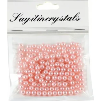 Dětské navlékací korálky Korálky 6 mm - růžové - 200 ks - PK510-4