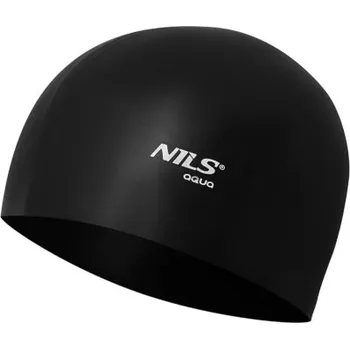 Plavecká čepice Silikonová čepice NILS Aqua NQC BK01 černá