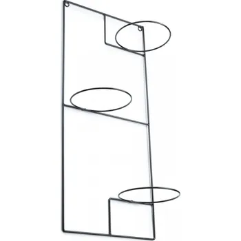 Stojan na květiny Tři závěsné stojany na květiny Porko černé