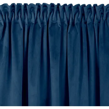 Závěs Závěs Homede Vila I s řasící páskou typu drak a nařasením indigo, velikost 135x245