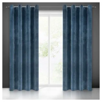 Závěs Dekorační velvet závěs VERMONT granátová modrá 140x250 cm (cena za 1 kus) MyBestHome