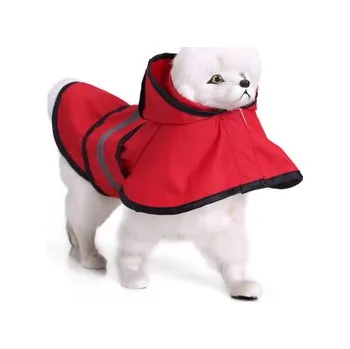 Obleček pro psa Reflexní pláštěnka pro psa - Červená 2XL