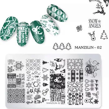 Nailee Destička na razítkování vánoční Manzilin 02