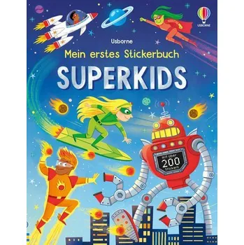 První čtění Mein erstes Stickerbuch: Superkids