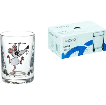 Sklenice VEA Šternberk Odlivky "Favorit" 30 ml sada 6 ks bílé myšky