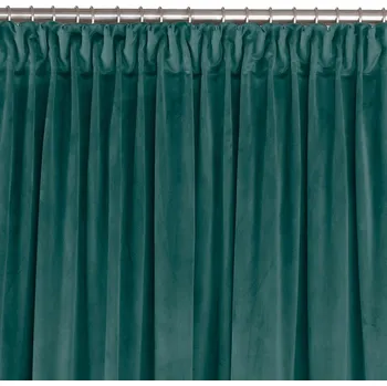 Závěs Závěs Homede Vila I s průchodkami a řasící páskou typu drak tmavě zelený, velikost 135x175