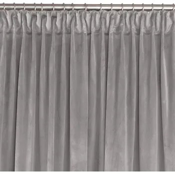 Závěs Závěs Homede Vila II s průchodkami a řasící páskou typu drak šedý, velikost 135x225