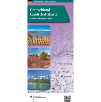 Deutschland Landschaftskarte. Namen und Abgrenzungen 1:1.000.000 - BKG - Bundesamt für Kartographie und Geodäsie
