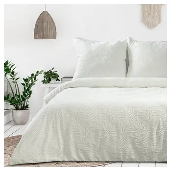 Povlečení Flanelové povlečení FLANELO krémová 1x 220x200 cm, 2x povlak 70x80 cm MyBestHome