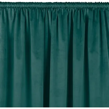 Závěs Závěs Homede Vila s klasickým tunelem tmavě zelený, velikost 135x225