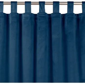 Závěs Homede Vila s oky indigo, velikost 135x300