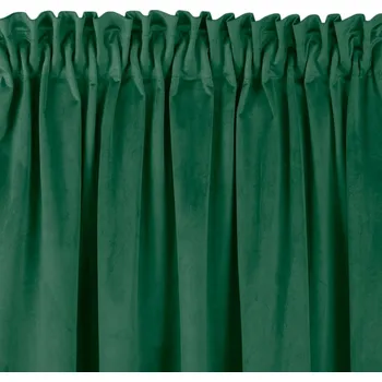 Závěs Homede Vila III s řasící páskou typu drak a nařasením zelený, velikost 135x300