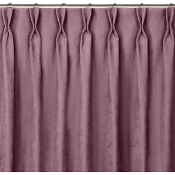 Závěs Závěs Homede Milana I s kroužky a dvojitým záhybem Flex lila, velikost 220x225