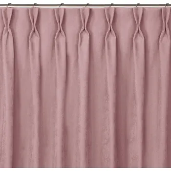 Závěs Závěs Homede Milana II s kroužky a dvojitým záhybem Flex růžový, velikost 140x175