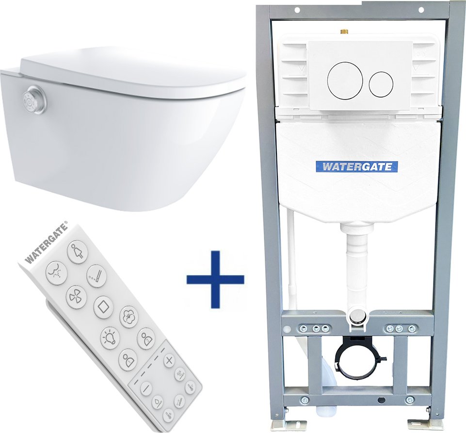 WATERGATE EASYFIX PLUS předstěnový modul + WATERGATE INTEGRA+ Premium CUBE sprchovací toaleta WG-200P-SET-WG-MS002