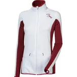 Dámská funkční mikina PROGRESS Odda bílá/vínová Velikost: L