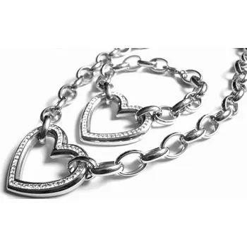 Souprava šperků Steel Jewelry Set náhrdelník a náramek z chirurgické oceli SET80001 dárkové balení zdarma