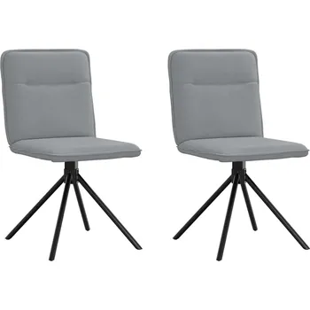 Jídelní židle vidaXL Jídelní židle 2 ks textil [4101234] Barva: světle šedá