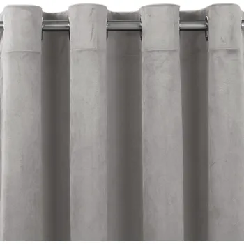 Závěs Závěs Homede Vila se stříbrnými průchodkami šedý, velikost 135x245