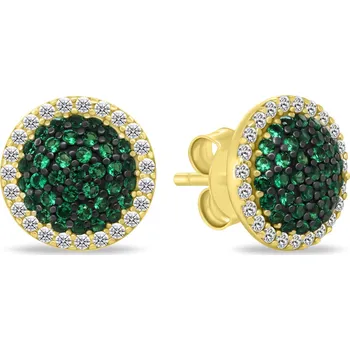 Náušnice Brilio Silver Pozlacené náušnice s kubickou zirkonií EA1143YG + 2 měsíce na vrácení zboží