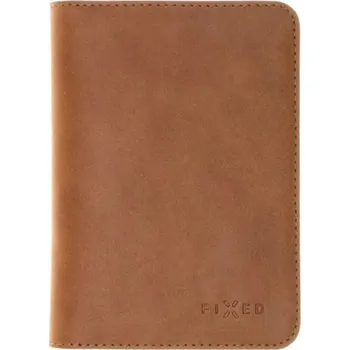 Fixed Kožené pouzdro na doklady a peněženka Passport hnědé
