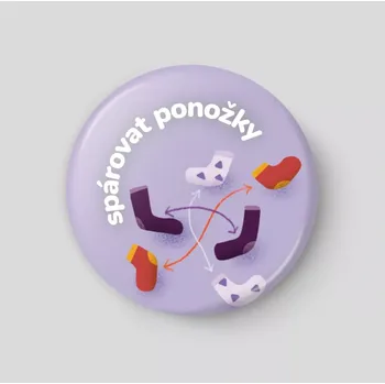 Magnetická kreslící tabulka Spárovat ponožky - plánovací magnetka