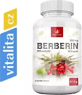 Allnature Berberin Extrakt 98% 500 mg 60 cps.