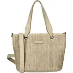 Dámská proutěná kabelka béžová - Enrico Benetti Summer 66772, ideální pro letní dny s odnímatelným popruhem