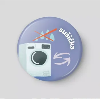 Magnetická kreslící tabulka Sušička - plánovací magnetka