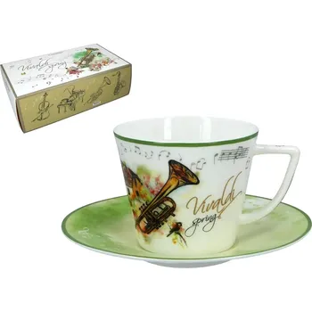 Carmani® Šálek s podšálkem 400 ml Antonio Vivaldi "Jaro"