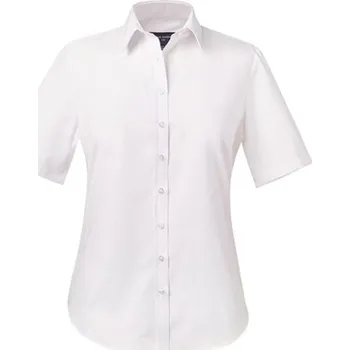 Dámská košile Brook Taverner Dámská košile s krátkým rukávem BR693 White 6 (34)