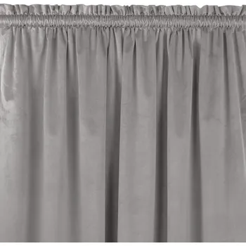 Závěs Závěs Vila s tunelem a nařasením šedý, velikost 135x225