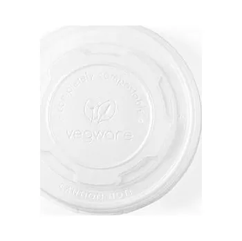Jednorázové nádobí Víčko ploché C-PLA Vegware Ø90cm 50ks
