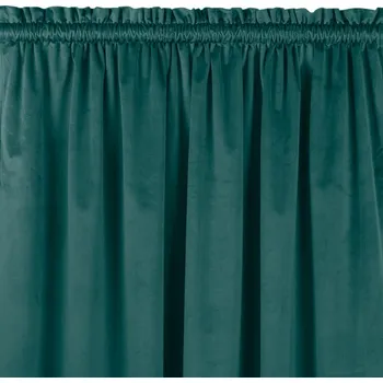 Závěs Závěs Vila s tunelem a nařasením tmavě zelený, velikost 135x175