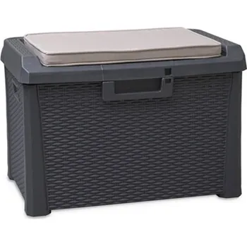 Úložný box Zahradní box Santorini Plus 125l antracit (box úložný zahradní malý)