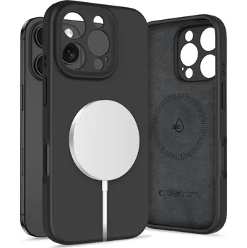 Pouzdro na mobilní telefon KRYT TECH-PROTECT LIQUID SILICONE MAGSAFE IPHONE 16 PRO BLACK