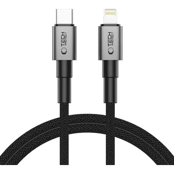 TECH-PROTECT ULTRABOOST DNA LIGHTNING CABLE PD27W/3A 100CM IRON GREY